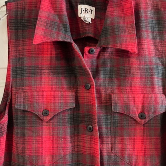 JRT Plaid sleeveless Maxi Dress/Duster- SZ 14 - Picture 3 of 3